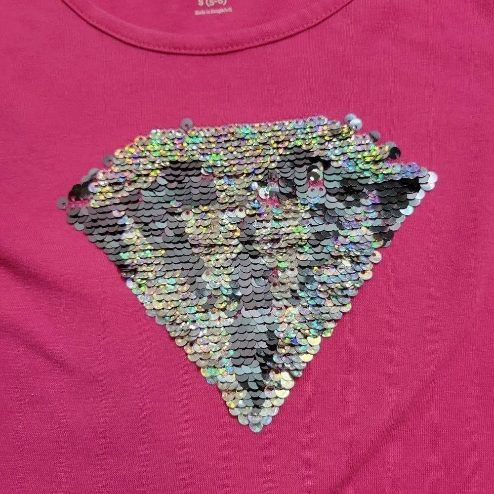 Gymboree flip sequin shirt S5/6
